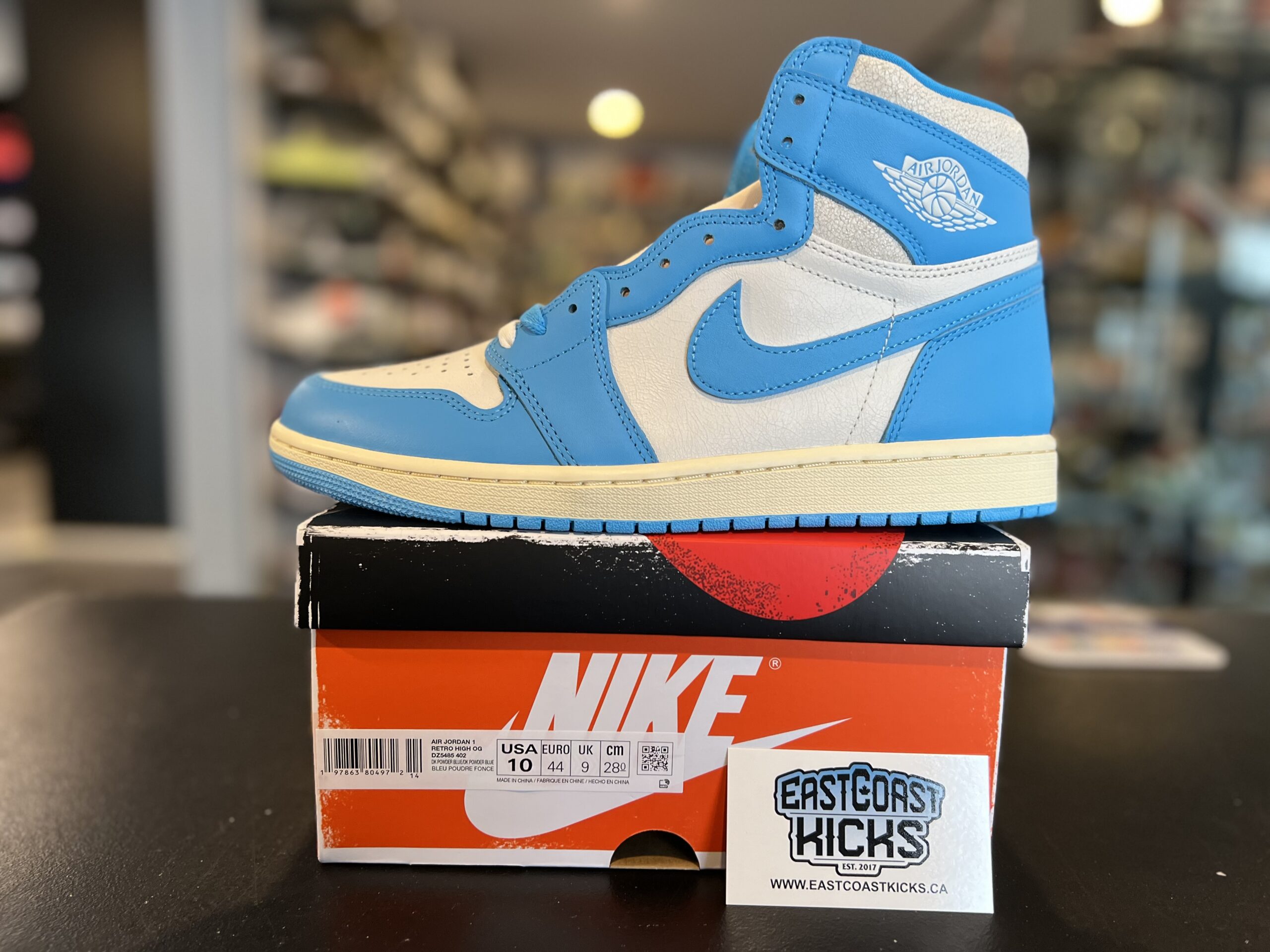 Jordan 1 Retro High OG UNC Reimagined Size 10
