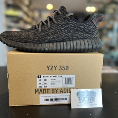 Preowned Adidas Yeezy Boost 350 Pirate Black (2023) Size 12