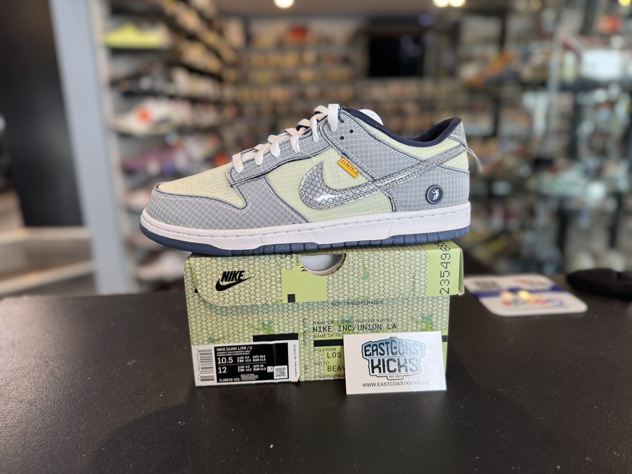 Nike Dunk Low Union Passport Pack Pistachio Size 10.5