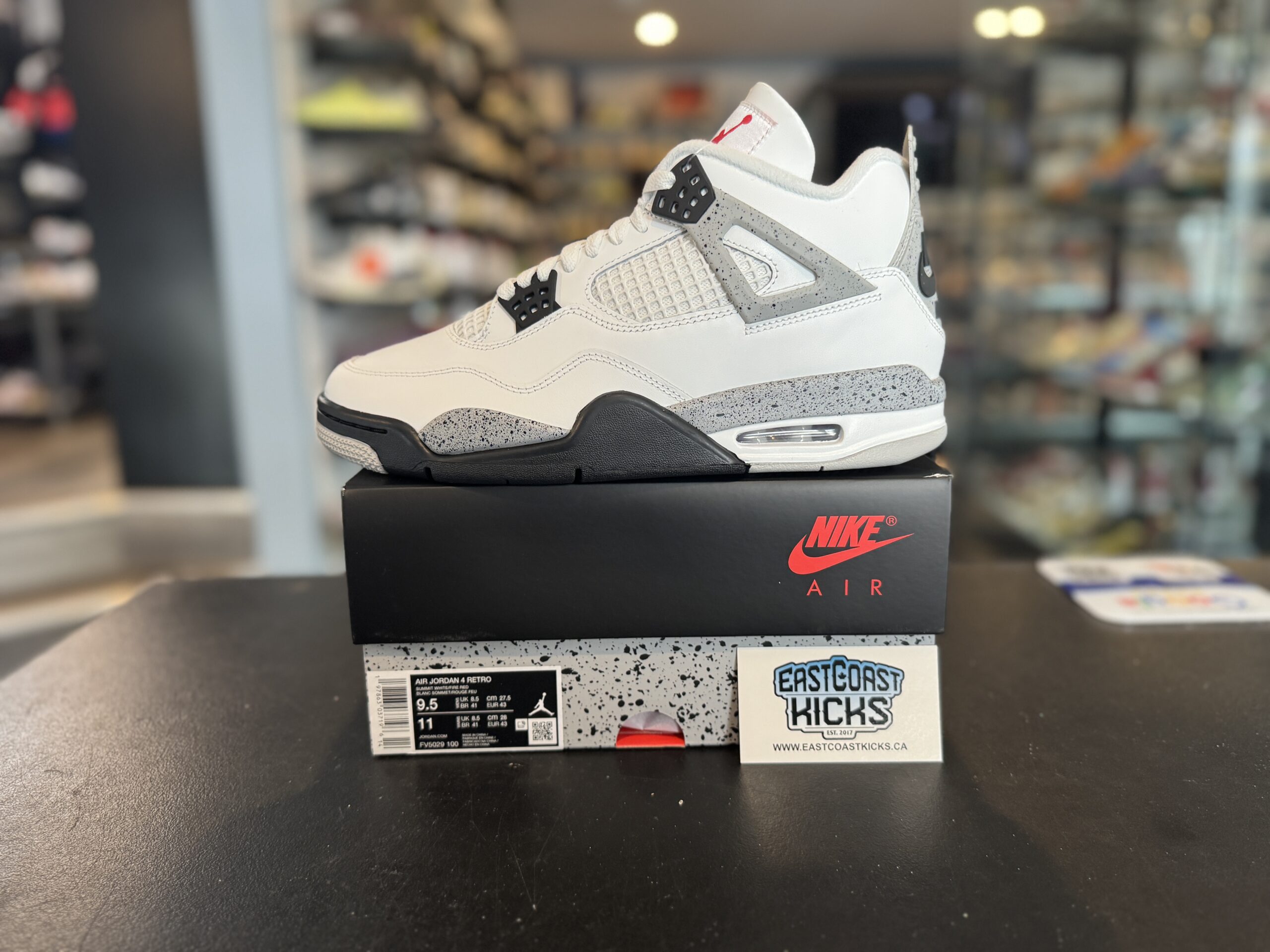 Jordan 4 Retro White Cement Size 9.5