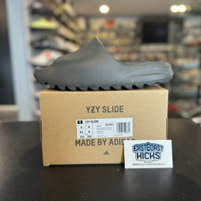 Preowned Adidas Yeezy Slide Dark Onyx Size 9