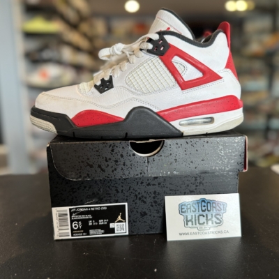 Preowned Jordan 4 Retro Red Cement Size 6.5Y