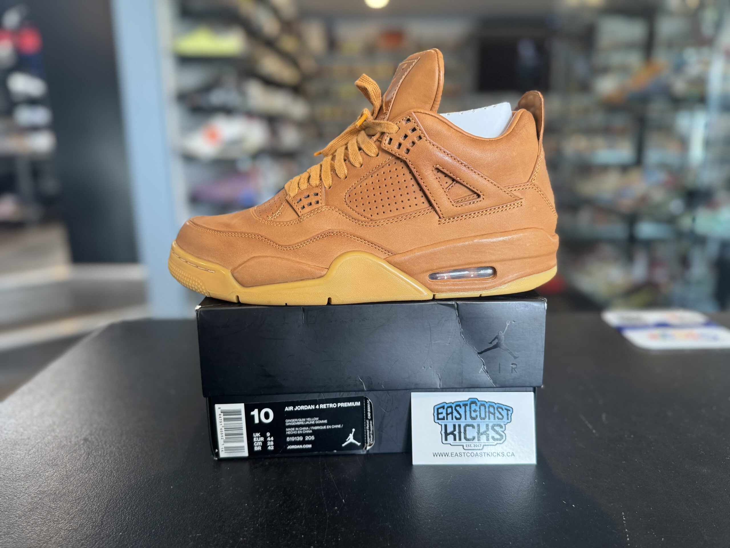Jordan 4 Retro Ginger Wheat Size 10