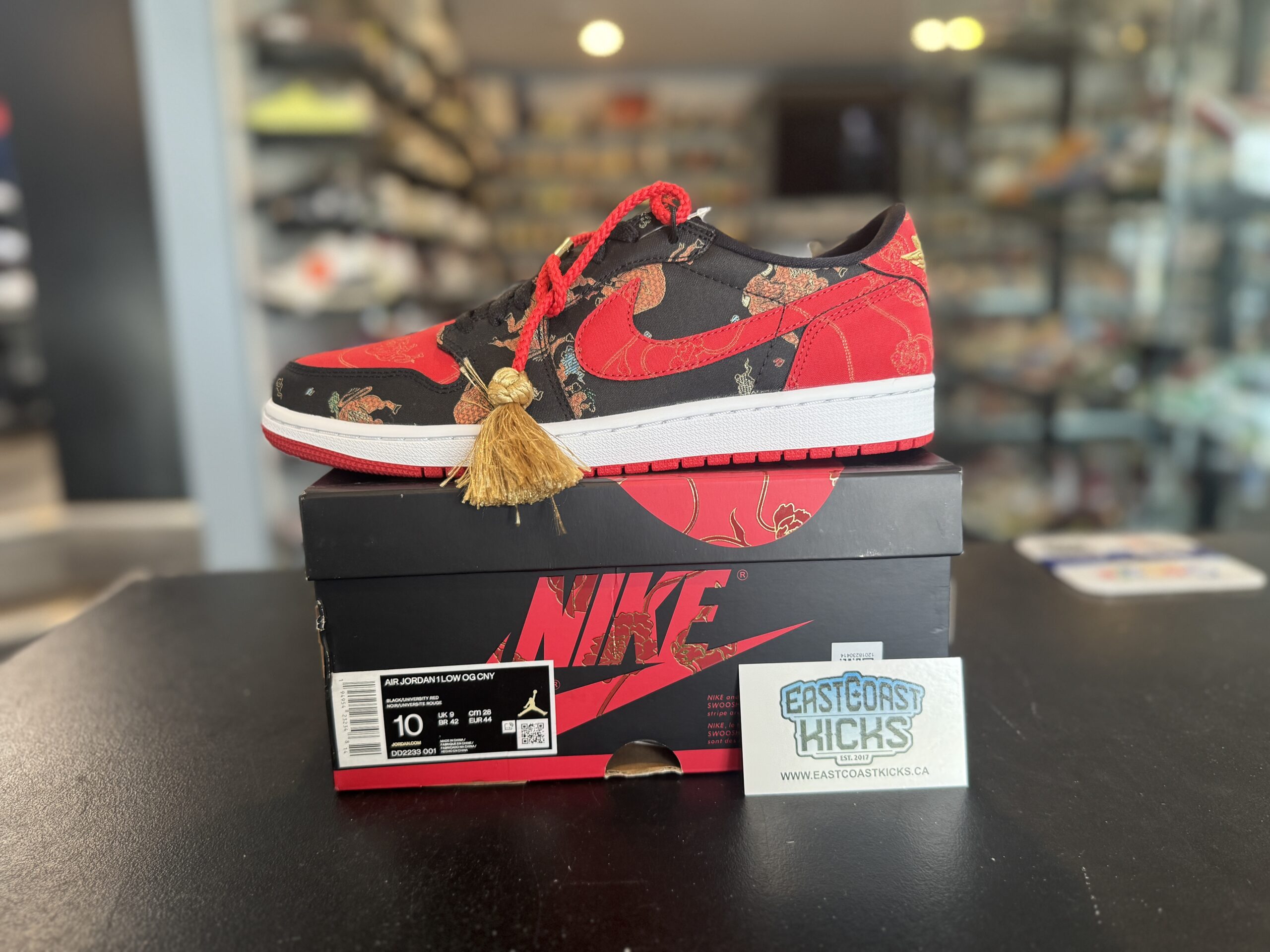 Jordan 1 Low OG Chinese New Year #2550/8500 Size 10