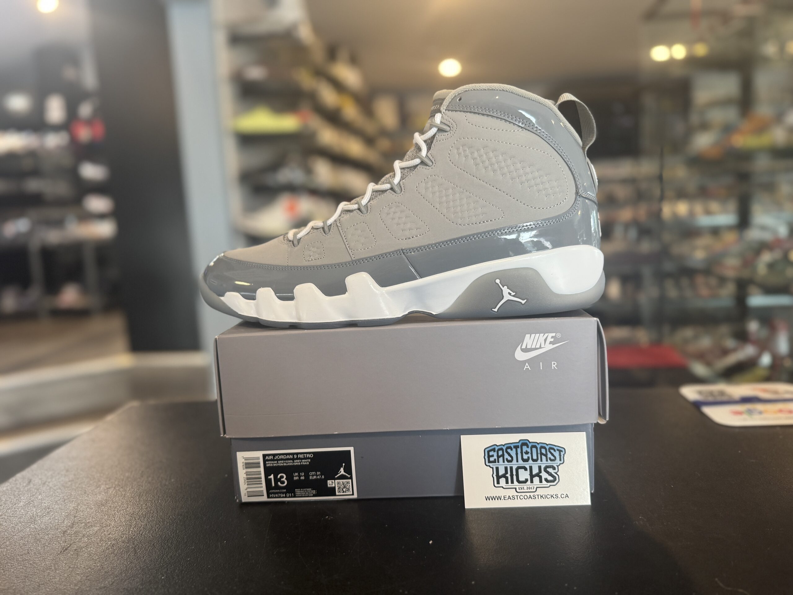 Jordan 9 Retro Cool Grey Size 13