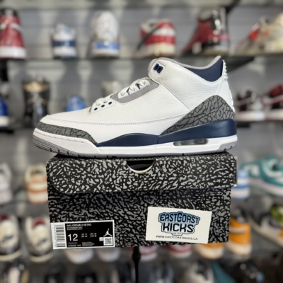 Jordan 3 Retro Midnight Navy Size 12