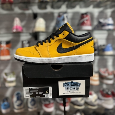 Jordan 1 Low University Gold Black Size 9.5