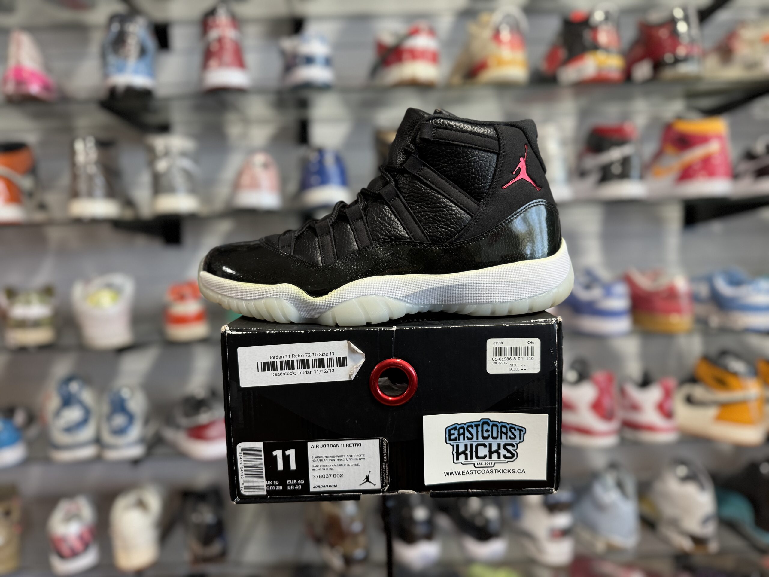 Preowned Jordan 11 Retro 72-10 Size 11