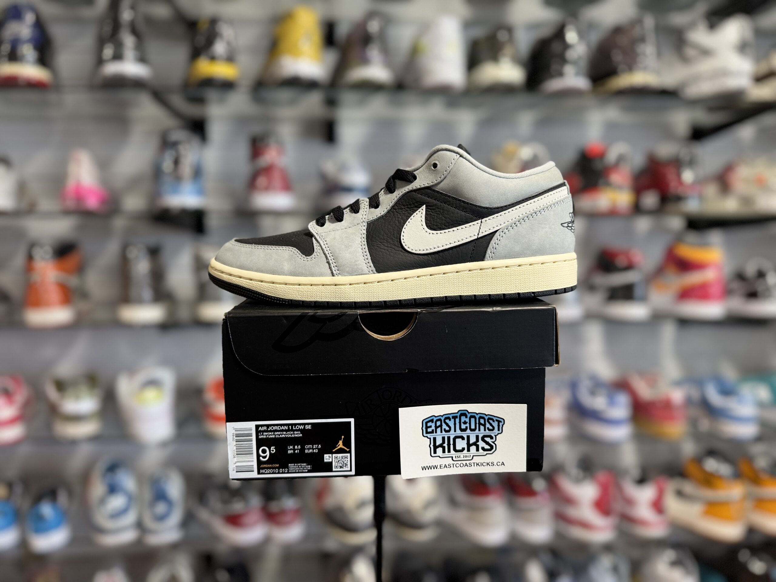 Jordan 1 Low Light Smoke Grey Off Noir Size 9.5