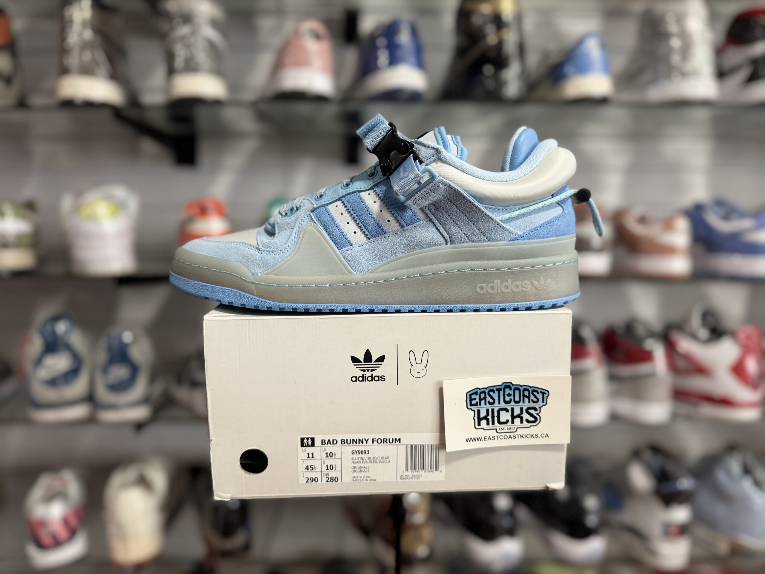 Adidas Forum Buckle Low Bad Bunny Blue Tint Size 11