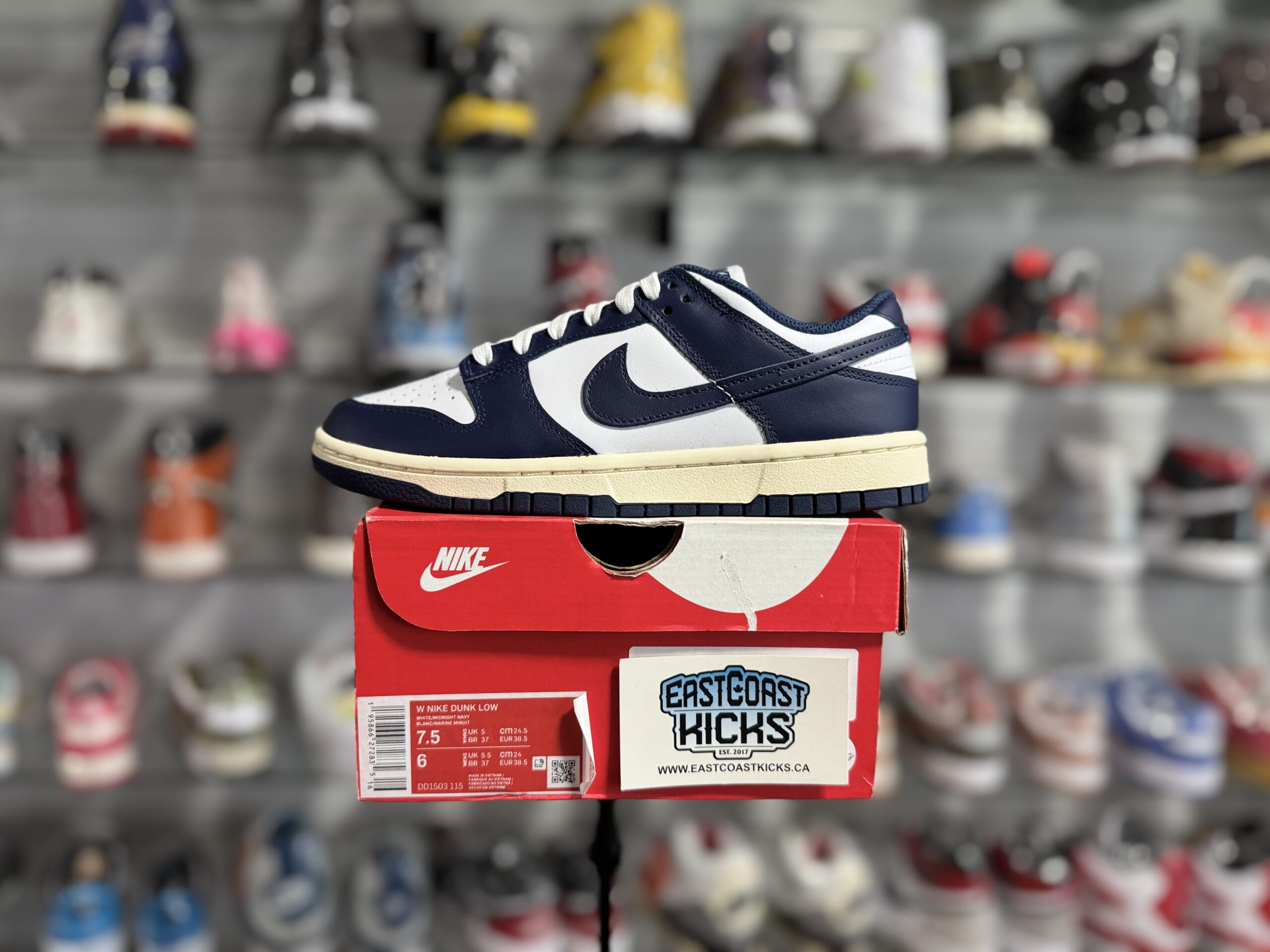 Nike Dunk Low Vintage Navy Size 7.5w/6Y