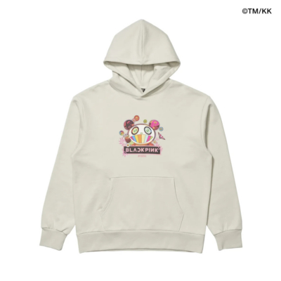 Blackpink x Kaikai Kiki Takashi Murakami Panda Hoodie Cement Size XXL