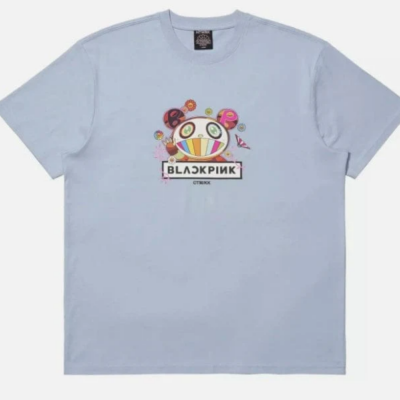 Blackpink x Kaikai Kiki Takashi Murakami Signature Tee Vintage Blue Size L