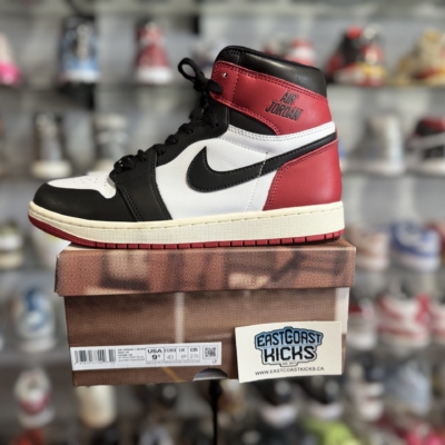 Preowned Jordan 1 High OG Black Toe Reimagined Size 9.5