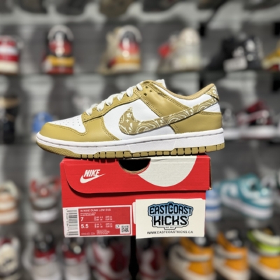 Nike Dunk Low Essential Paisley Pack Barley Size 7w/5.5Y
