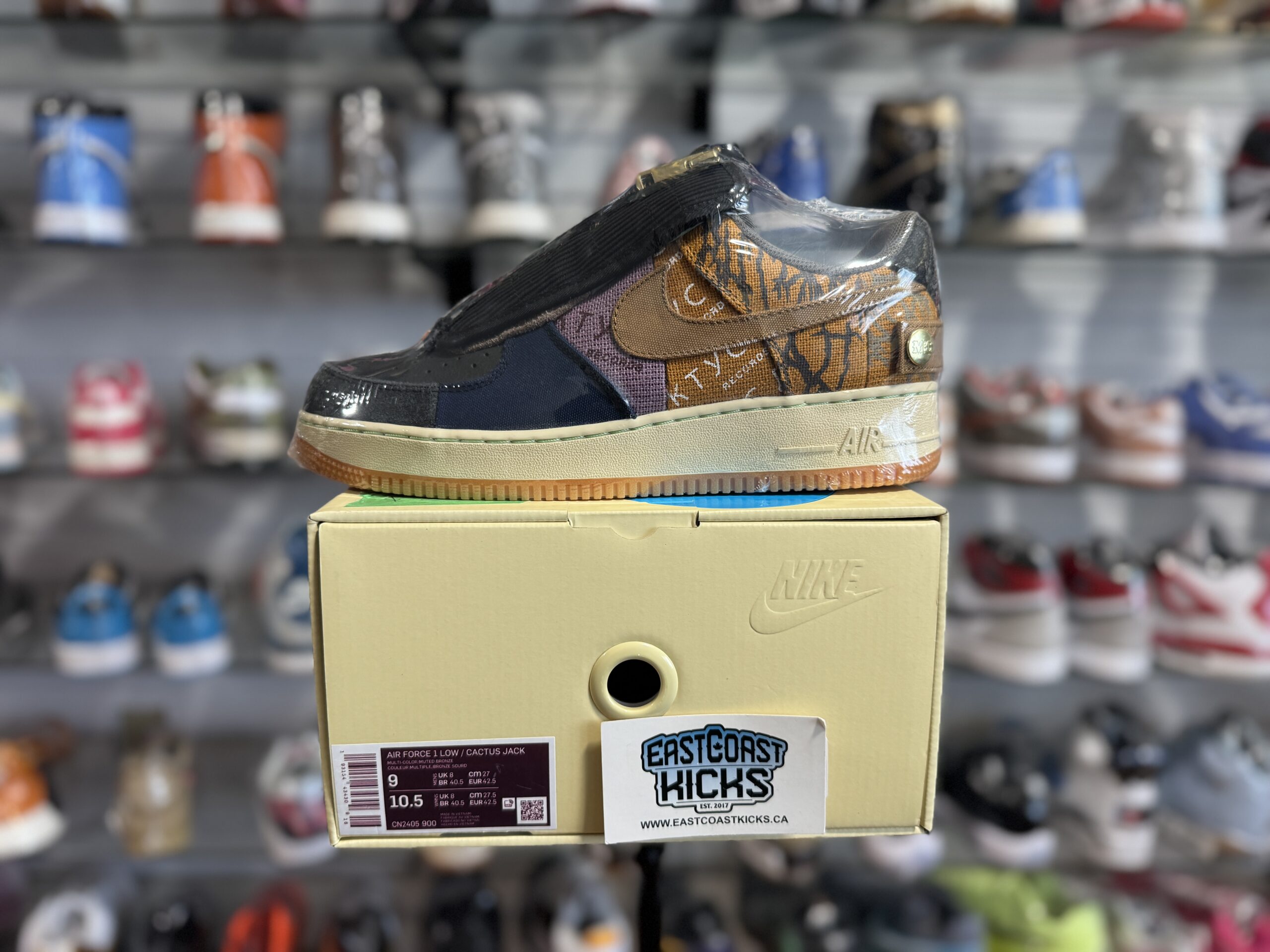 Nike Air Force 1 Low Travis Scott Cactus Jack Size 9