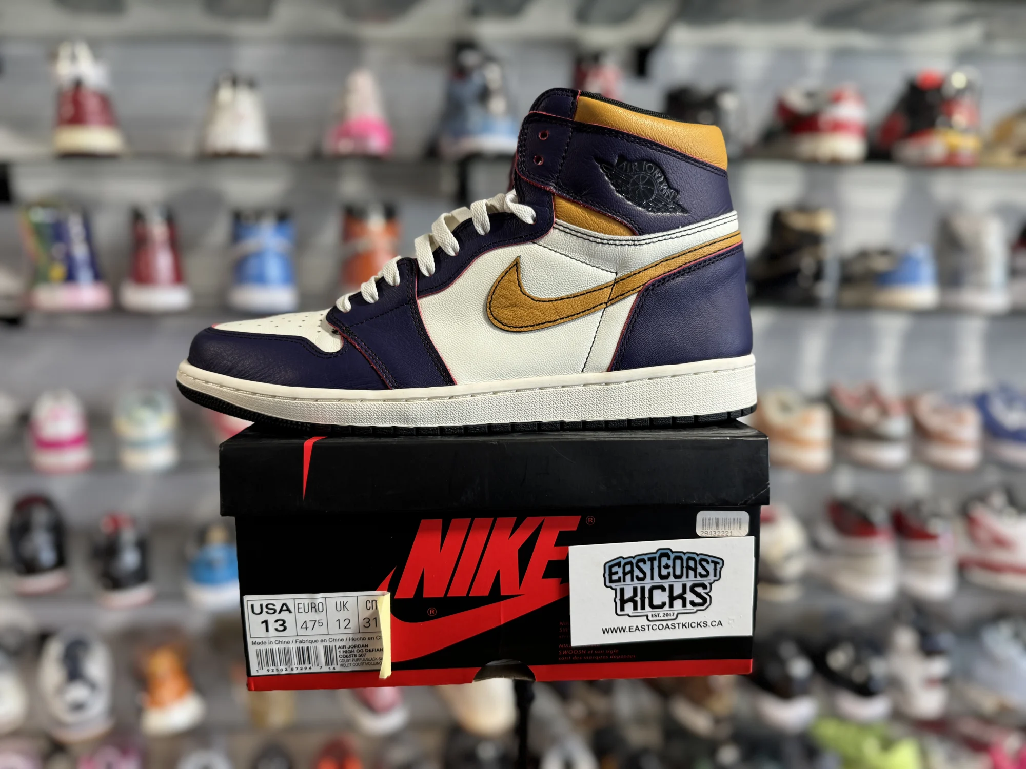Preowned Jordan 1 High Defiant SB LA to Chicago Size 13