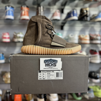 Adidas Yeezy 750 Chocolate Brown Size 9