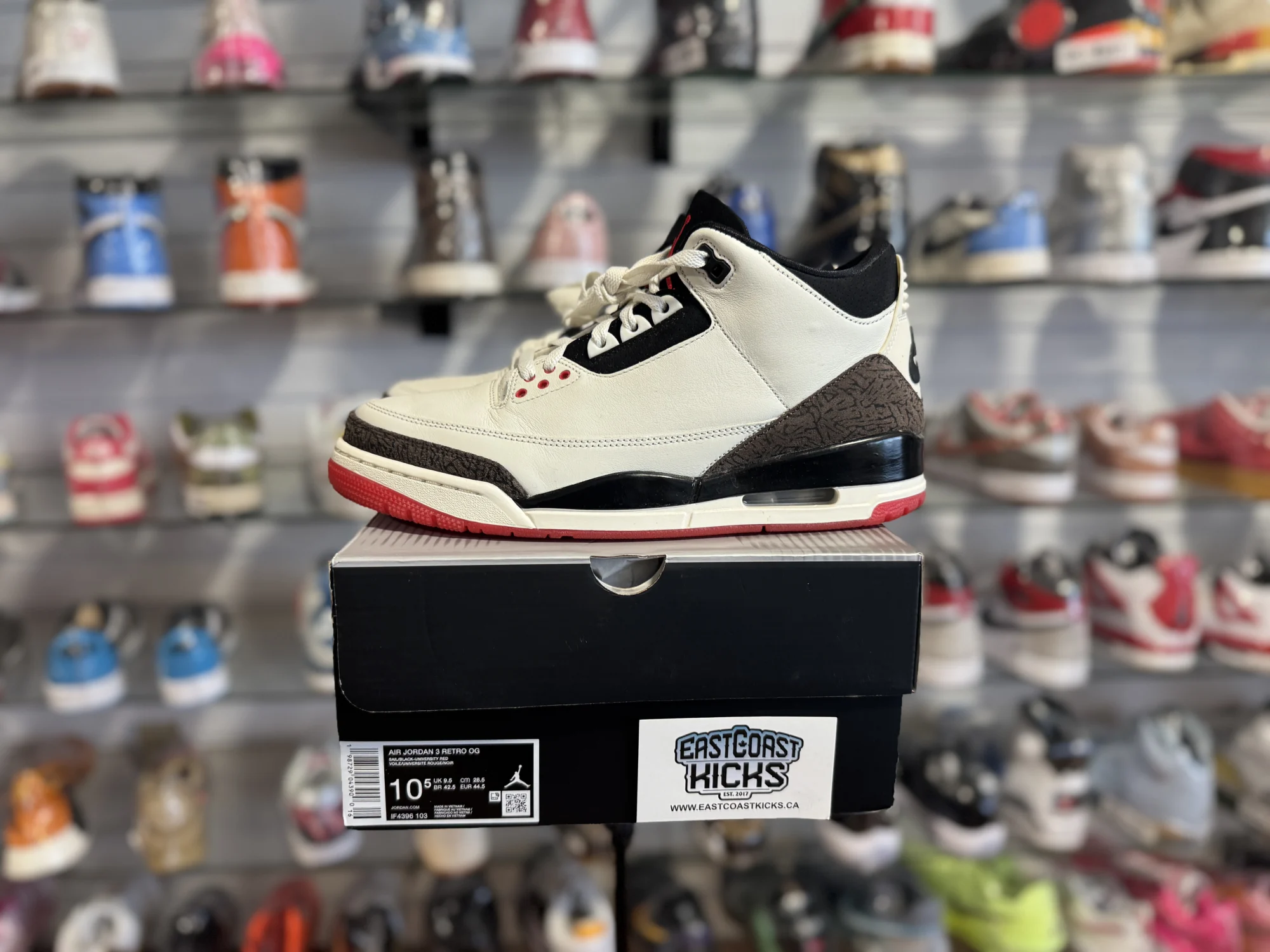 Preowned Jordan 3 Retro World's Best Dad Size 10.5